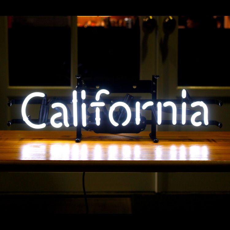 カリフォルニア California ネオンサイン 室内装飾 ネオン管西海岸装飾 カリフォルニア California ネオンサイン 室内装飾 ネオン管