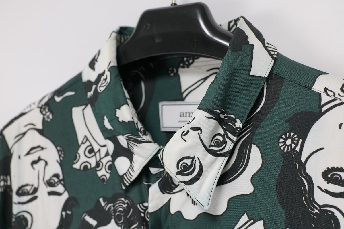 AMI Alexandre Mattiussi プリント アノラックジャケット 