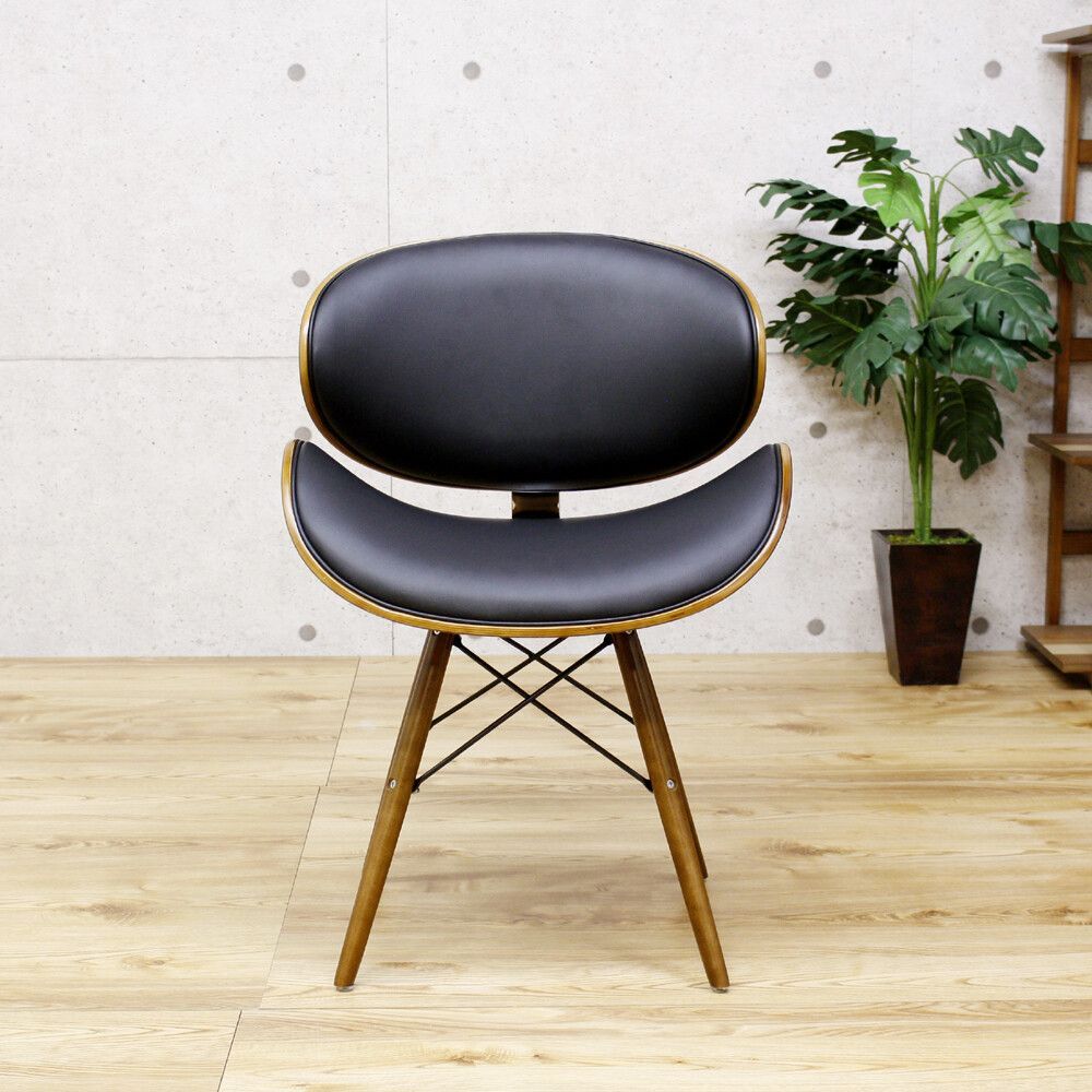 ♪ミッドセンチュリー デザインチェア ブラック チェア ダイニングチェア ワークチェア オフィスチェア カフェチェア