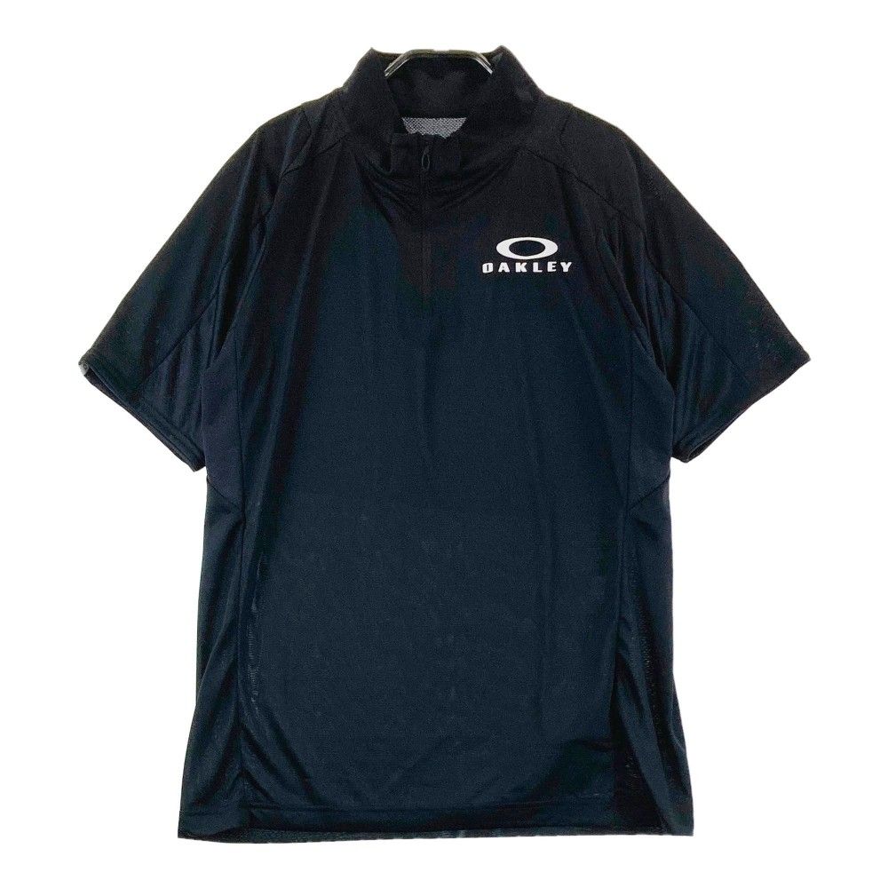 OAKLEY オークリー FOA406317 ハーフジップ 半袖Tシャツ  ブラック系 XL [240101339049] メンズ