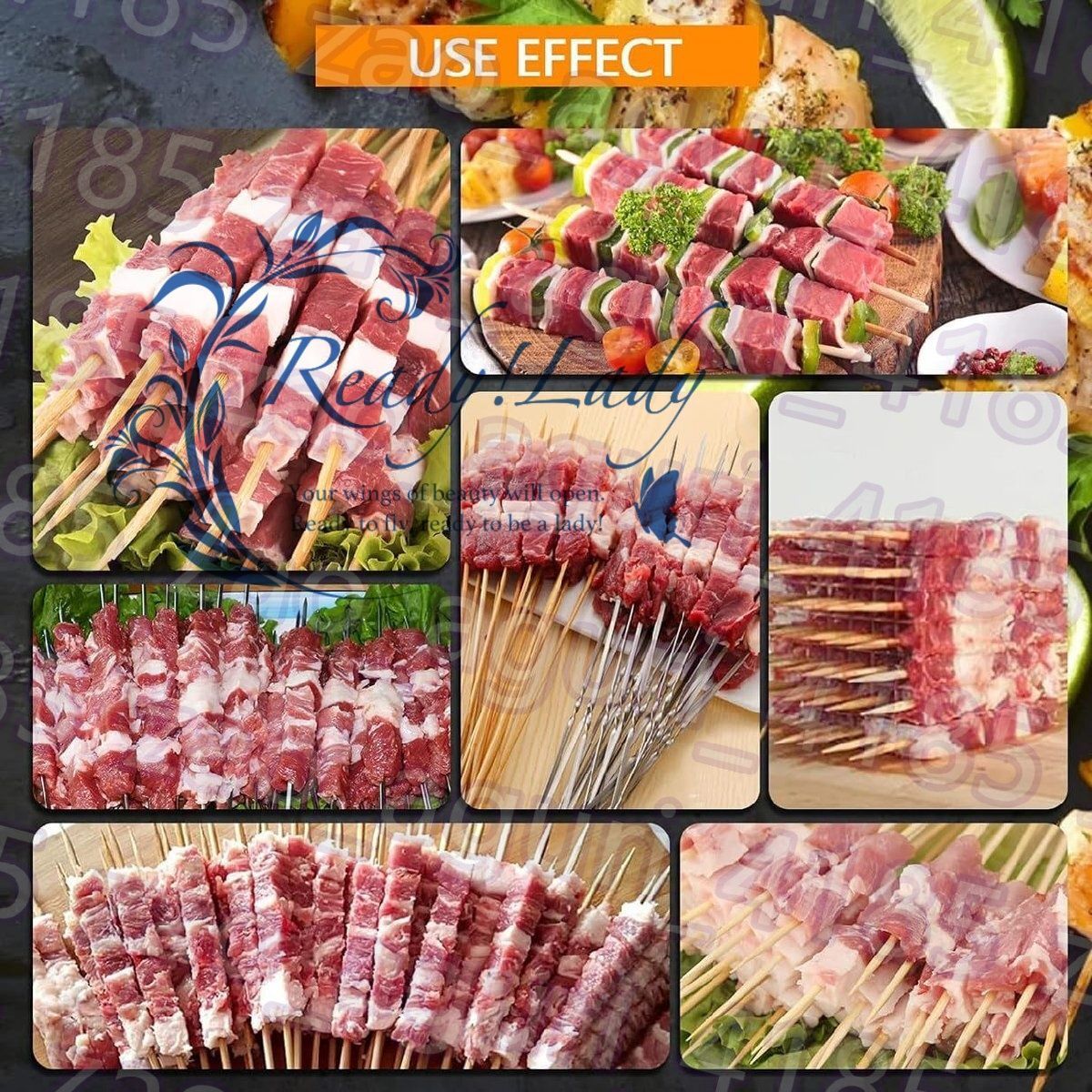 バーベキューケバブメーカーボックス バーベキュー肉糸串マシン