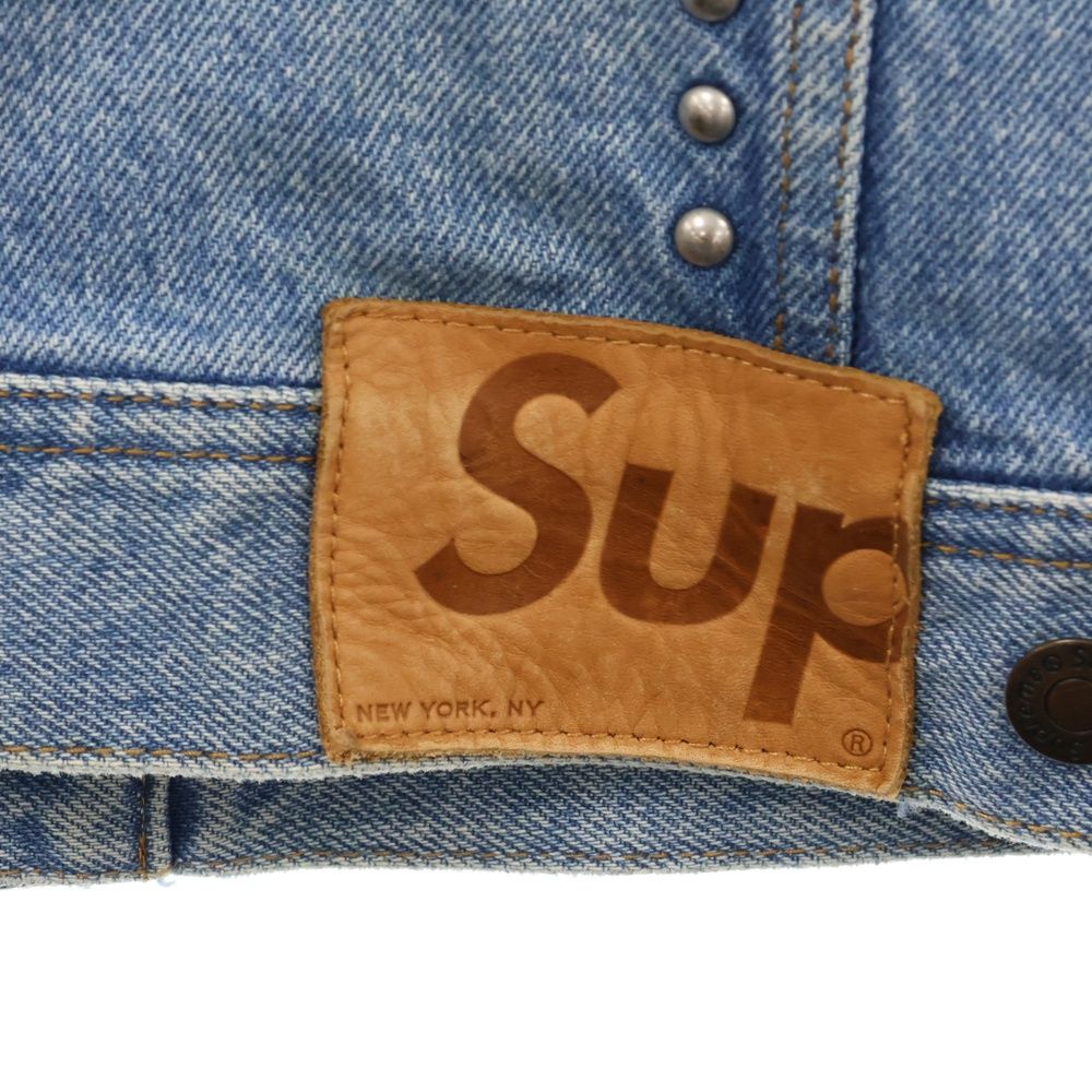 SUPREME (シュプリーム) 17SS Studded Denim Trucker Jacket スタッズ  