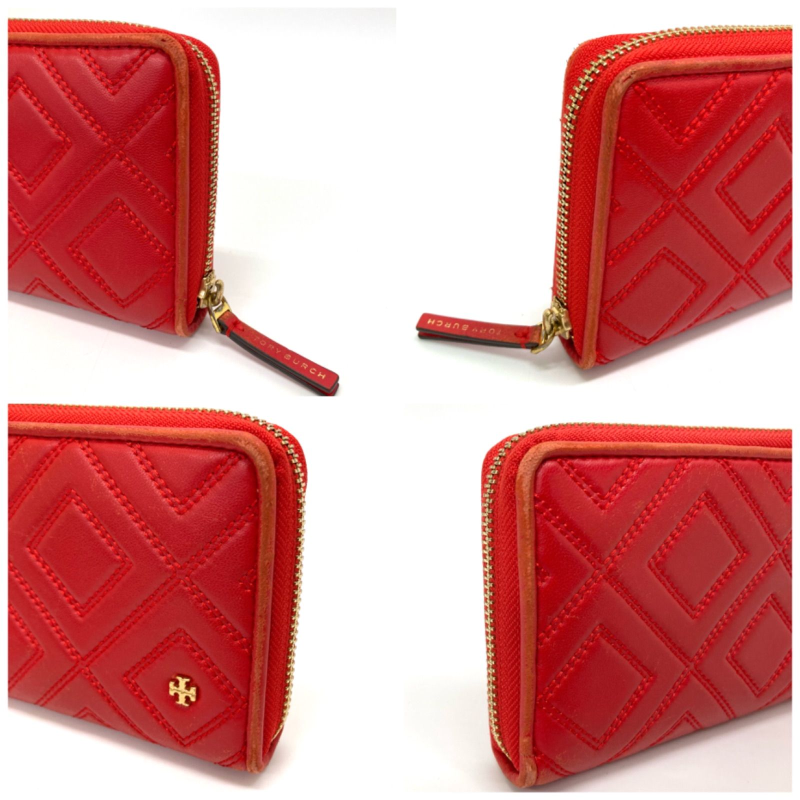 ◇Tory Burch◇トリーバーチ 長財布 赤 レッド ファスナー