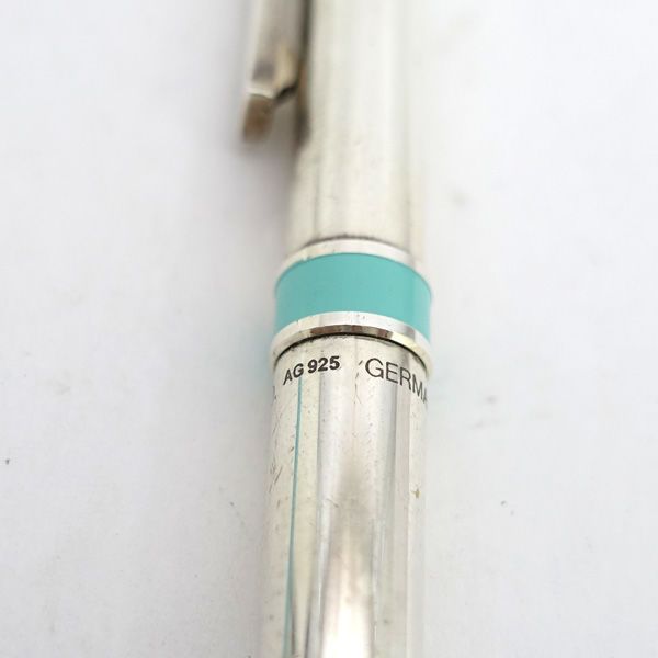 美品Tiffany&Co.ティファニー ブルー ボールペン Tクリップ 925 ギフトにも☆ Tiffany&Co(ティファニー) Tクリップ ボールペン