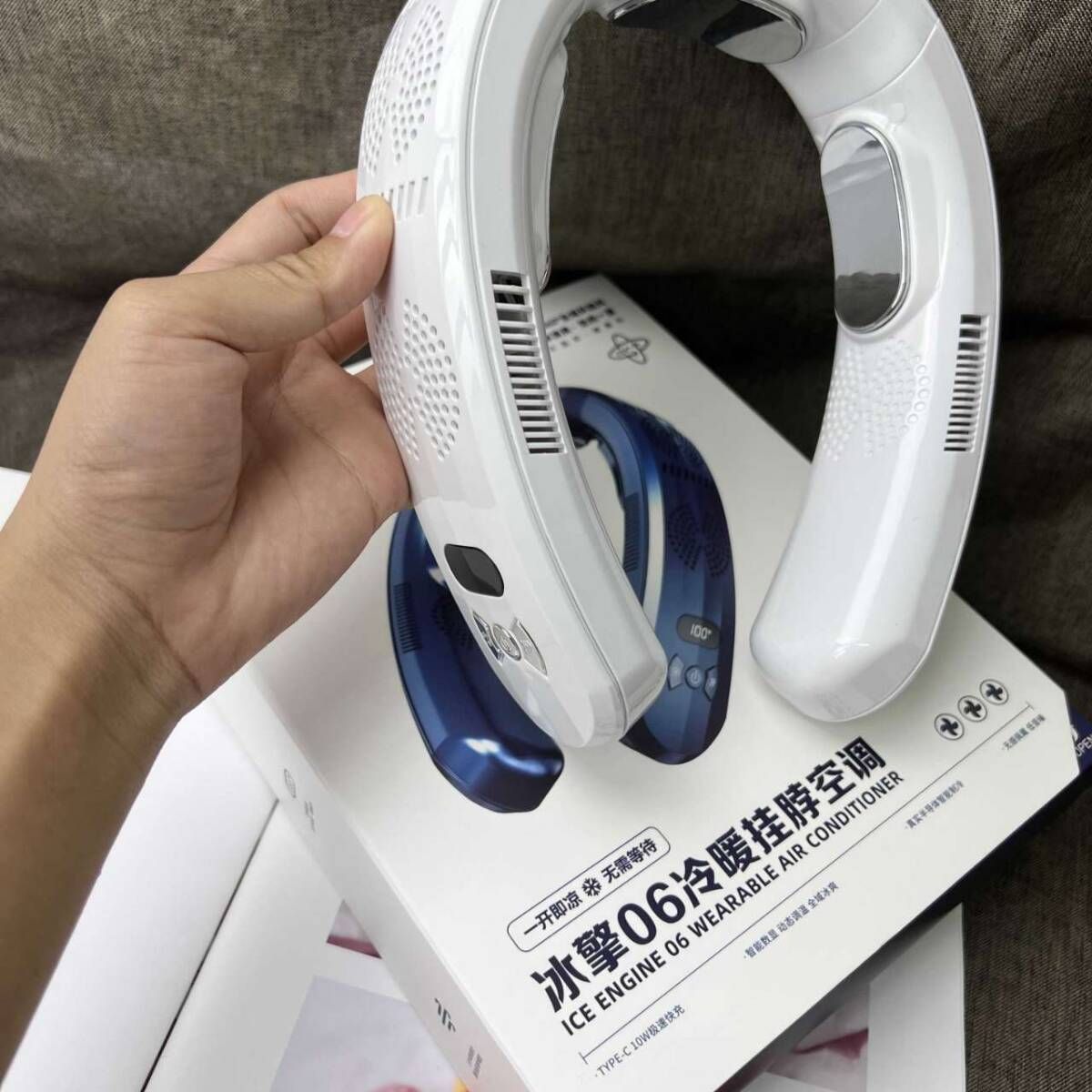ICE ENGINE 06 ウェアラブルエアコン 首かけ扇風機 【公式通販】