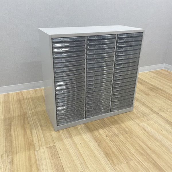 トレイキャビネット 3列20段 システムトレーキャビネット B4対応 内田洋行 ウチダ ペールグレイ