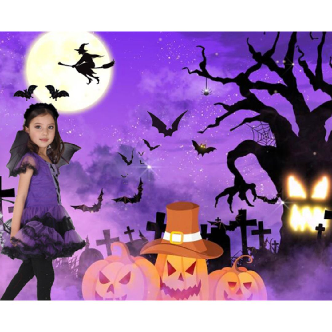 ハロウィン コスプレ キッズ コウモリ 悪魔 魔女 子供 コスチューム