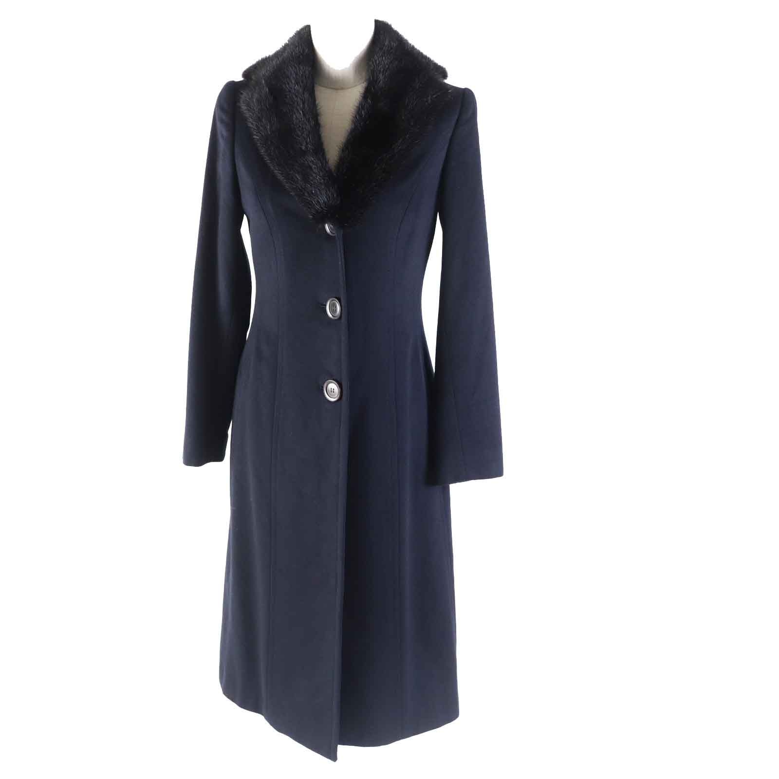 Kiton(キートン)極美品ミンク襟カシミア100%コート Kiton(キートン)極美品ミンク襟カシミア100%コート