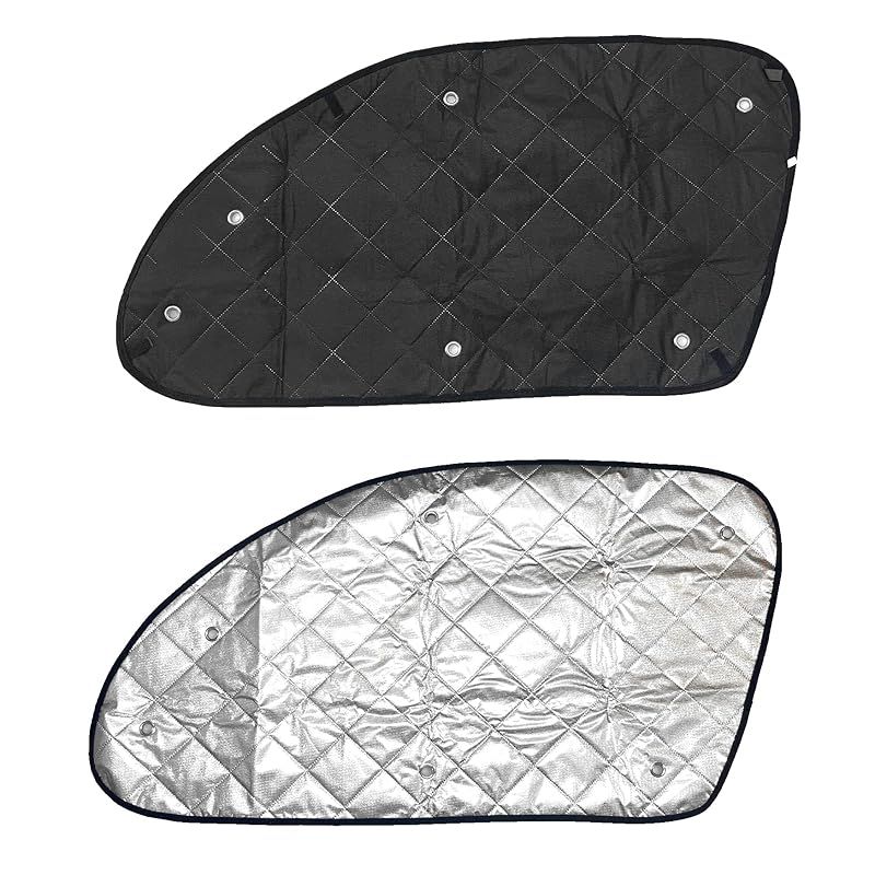 CGP 遮光 断熱 サンシェード フロント2枚セット (運転席窓／助手席窓） ハイエース用 レジアスエース用 ワイド対応 200系 TN-0212 運転席のプライバシー保護に 車中泊 オートキャンプ アウトド