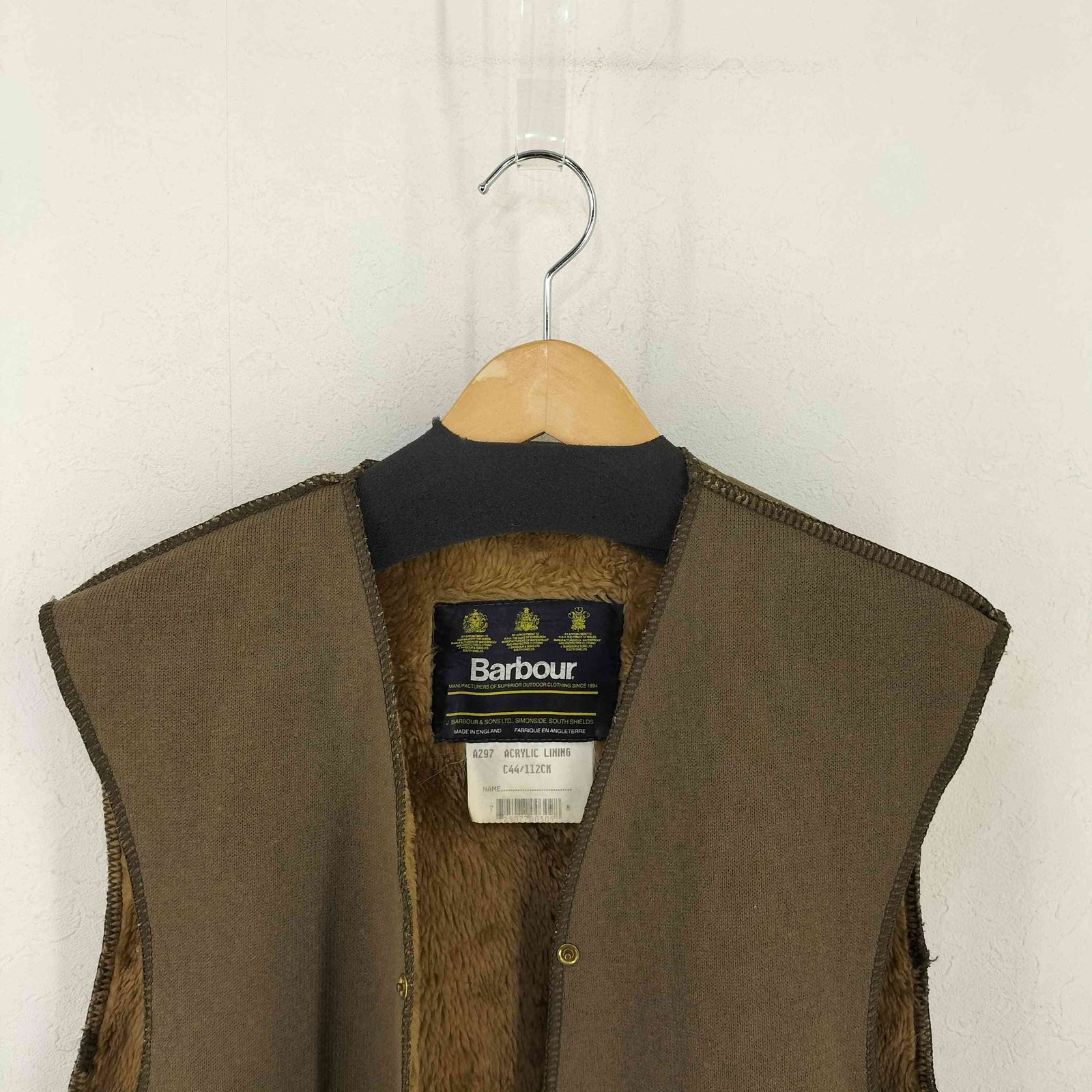 バブアー Barbour A297 ACRYLIC LINING メンズ C44/112CM - メルカリ