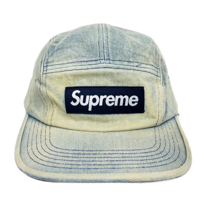 Supreme 国内正規 24SS Washed Chino Twill Camp Cap Denim ウォッシュドチノツイル キャンプキャップ  デニムキャップ アメリカ製 Dirty Indigo ダーティーインディゴ 青 Free - メルカリ