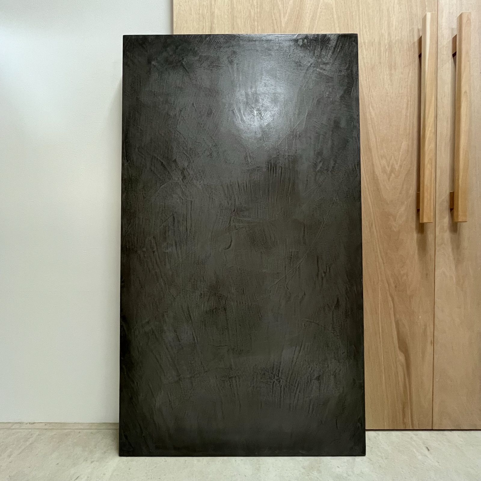 【アウトレットNo.36】モールテックス 天板のみ スクエア 80cm × 140cm 厚み34mm ダークグレー