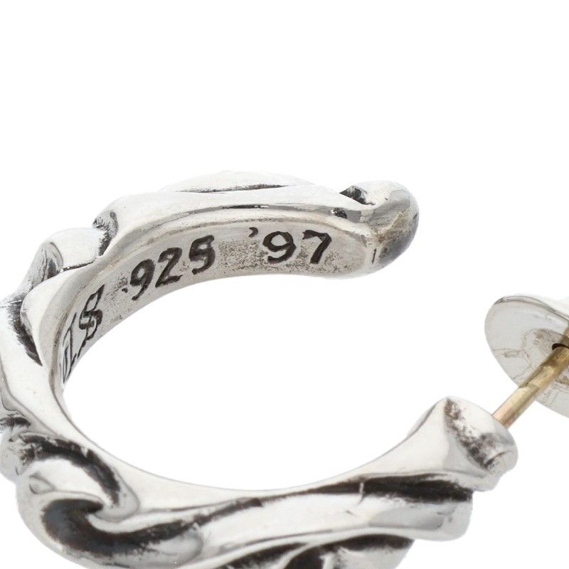 クロムハーツ HOOP SCROOL 1/スクロールフープ シルバーピアス