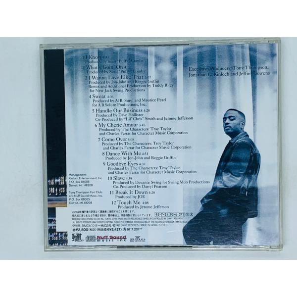 CD TONY THOMPSON SEXSATIONAL / トニー・トンプソン セクセイショナル 