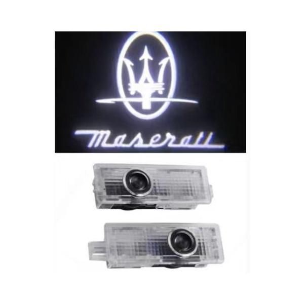 Maserati マセラティ ロゴ カーテシランプ LED 純正交換タイプギブリ クアトロポルテ プロジェクタードア ライト Quattroporte Ghibli A490