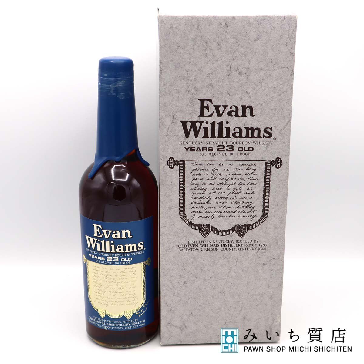 未開栓 エヴァン ウィリアムス 23年1969 EVAN WILLIAMS Years 23 old 1969 ウイスキー バーボン 古酒 箱付( バーボン)｜売買されたオークション情報、yahooの商品情報をアーカイブ公開 - オークファン 食品、飲料