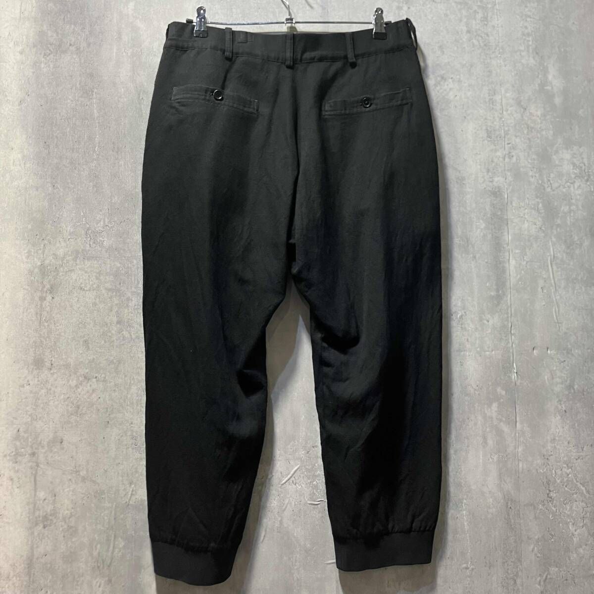 04 SS YOHJI POUR HOMME ウールレーヨンジョガーパンツ 4 ブラック系 ヨウジヤマモトプールオム