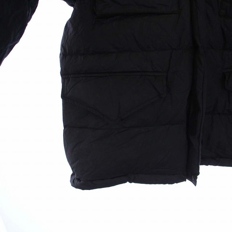 ノースフェイス パープルレーベル THE NORTH FACE Purple LABEL nanamica Field DOWN Jacket フィールドダウンジャケット アウター フード 紫タグ 格子柄 チェック S 黒 ブラック ND2159N /KH