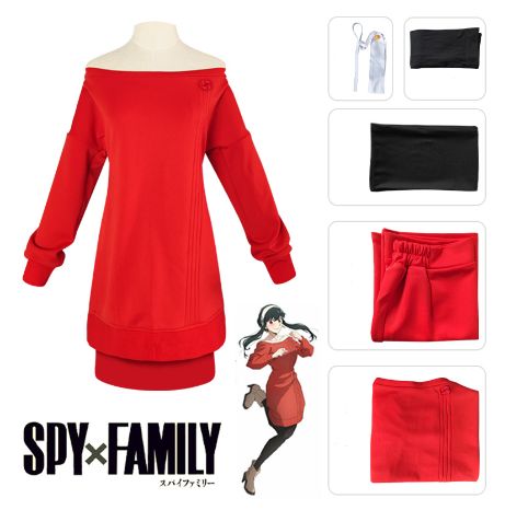 スパイファミリー SPY×FAMILY ヨル・フォージャー コスプレ衣装 いばら姫 制服 日常服 コスチューム ホームウェア風 cosplay 変身 仮装 変装 アニメ 祭り 学園祭 文化祭 漫遊展 ハロウィン クリスマス 学生 大人 青少年