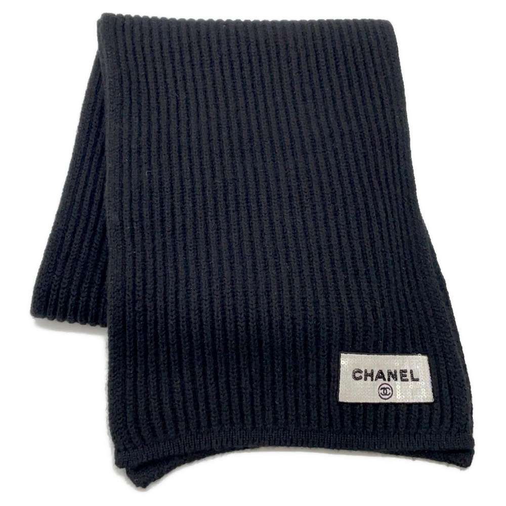 CHANEL シャネル マフラー スパンコール ココマーク フリンジ CHANEL