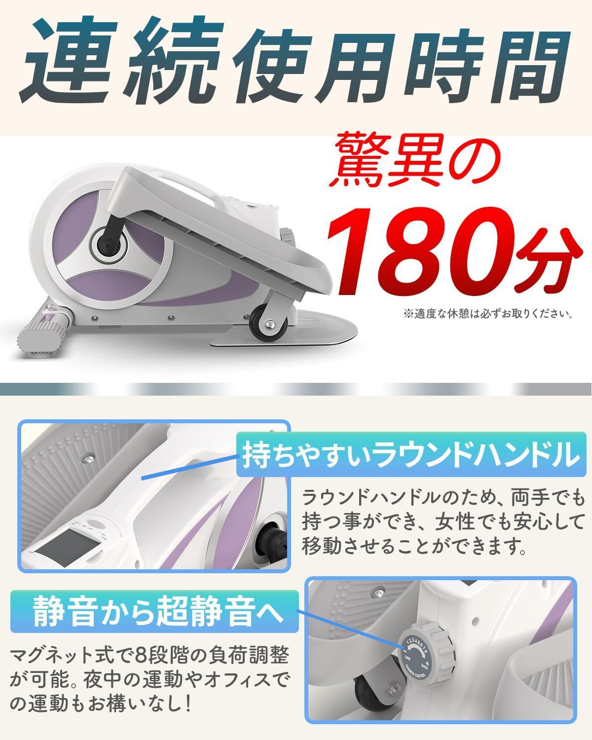 ROOMFIT ルームバイク [立・座の2way エクササイズ ] エアロバイク ステッパー 有酸素運動 ROOMBIKE - メルカリ