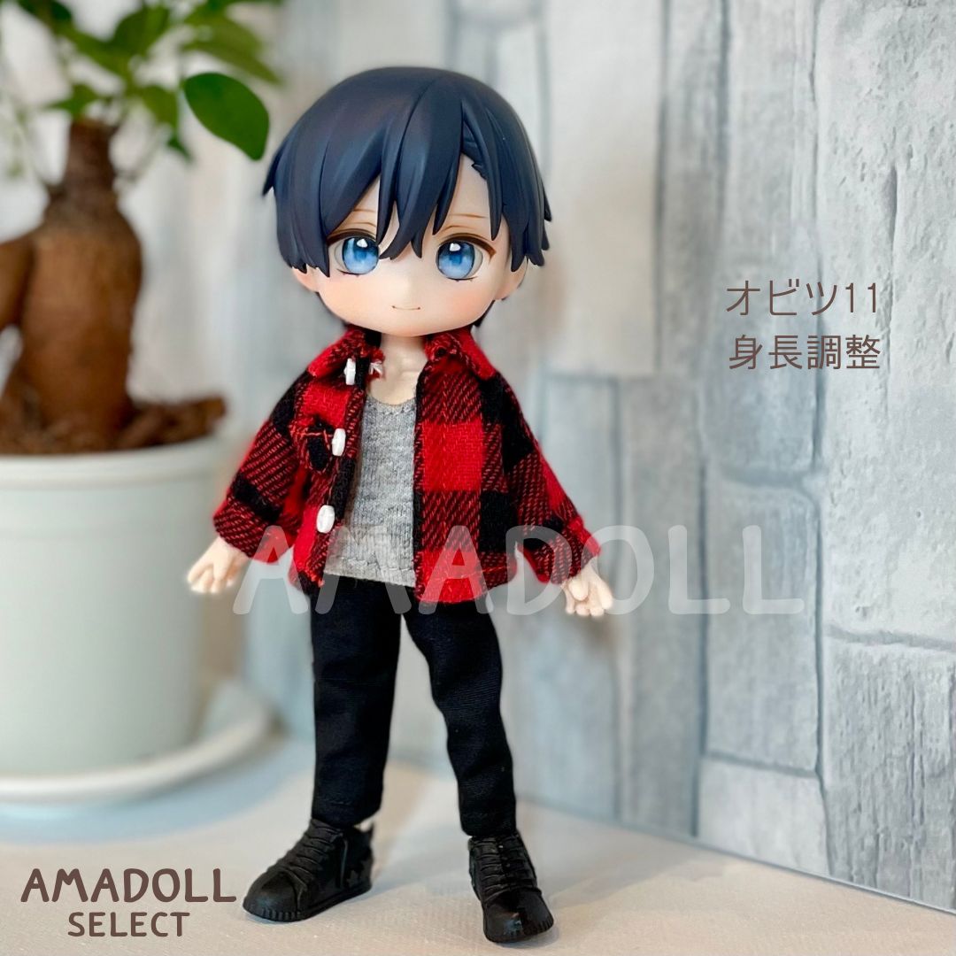 オビツ11 服 靴 セット 男の子 シャツ ねんどろいどどーる 可 1/12