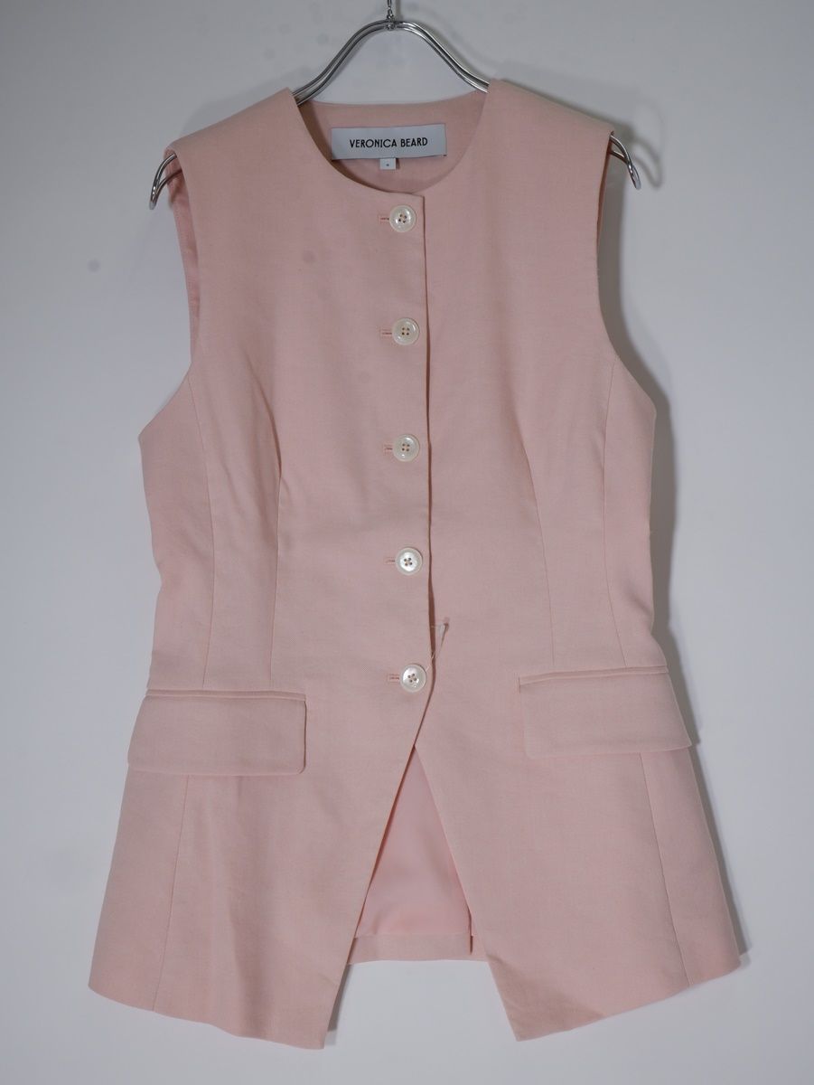 Veronica Beardベロニカビアード 2025SS Lois Linen Vestリネン ジレ ベスト 0 LJKA78310