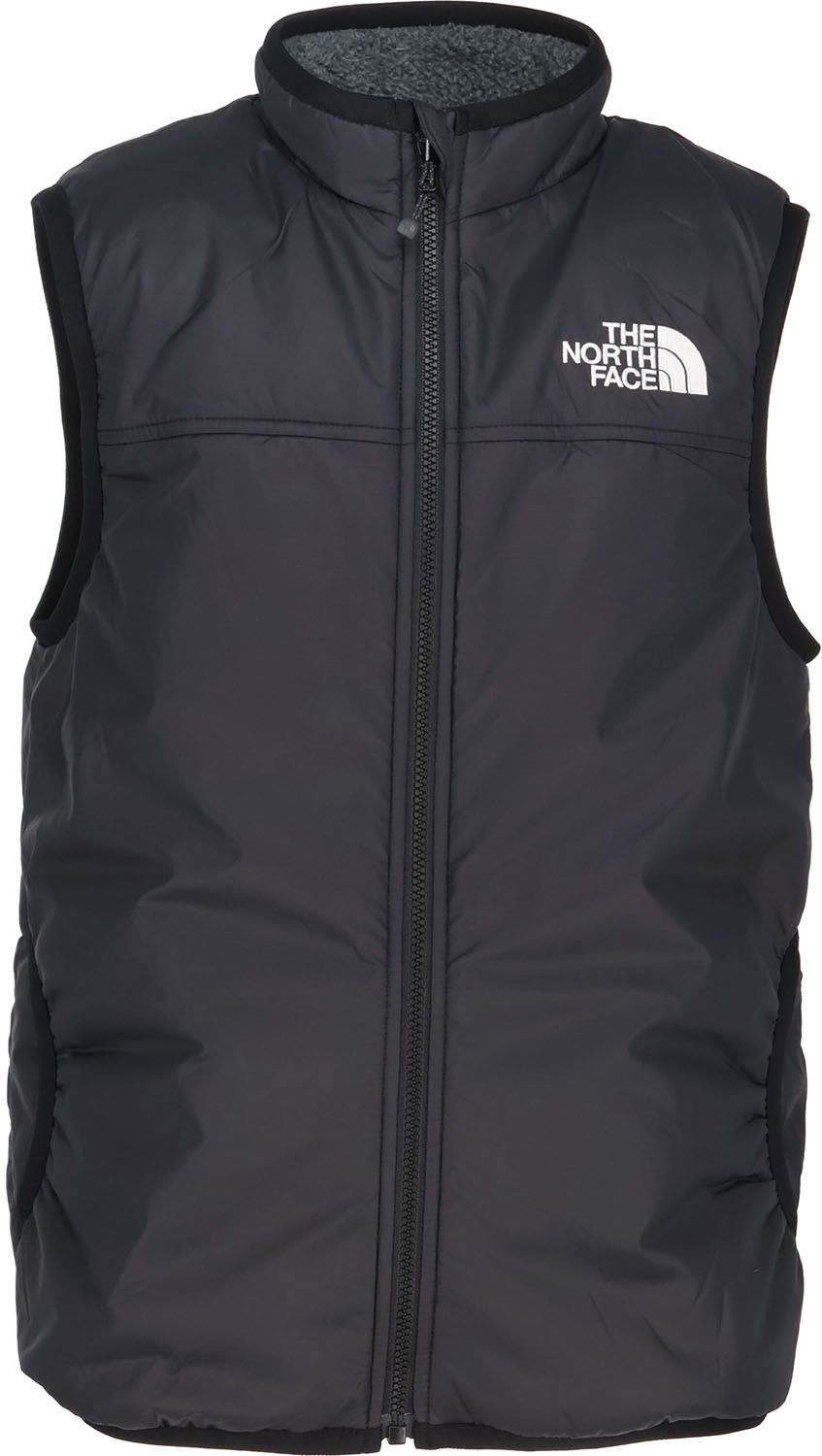ザ ノース フェイス THE NORTH FACE アウトドア キッズ リバーシブルコージーベスト フリース 中綿 2WAY 撥水 静電 お出かけ 公園 秋 冬 防風 子供 キッズ NYJ82445 KK ブラック2