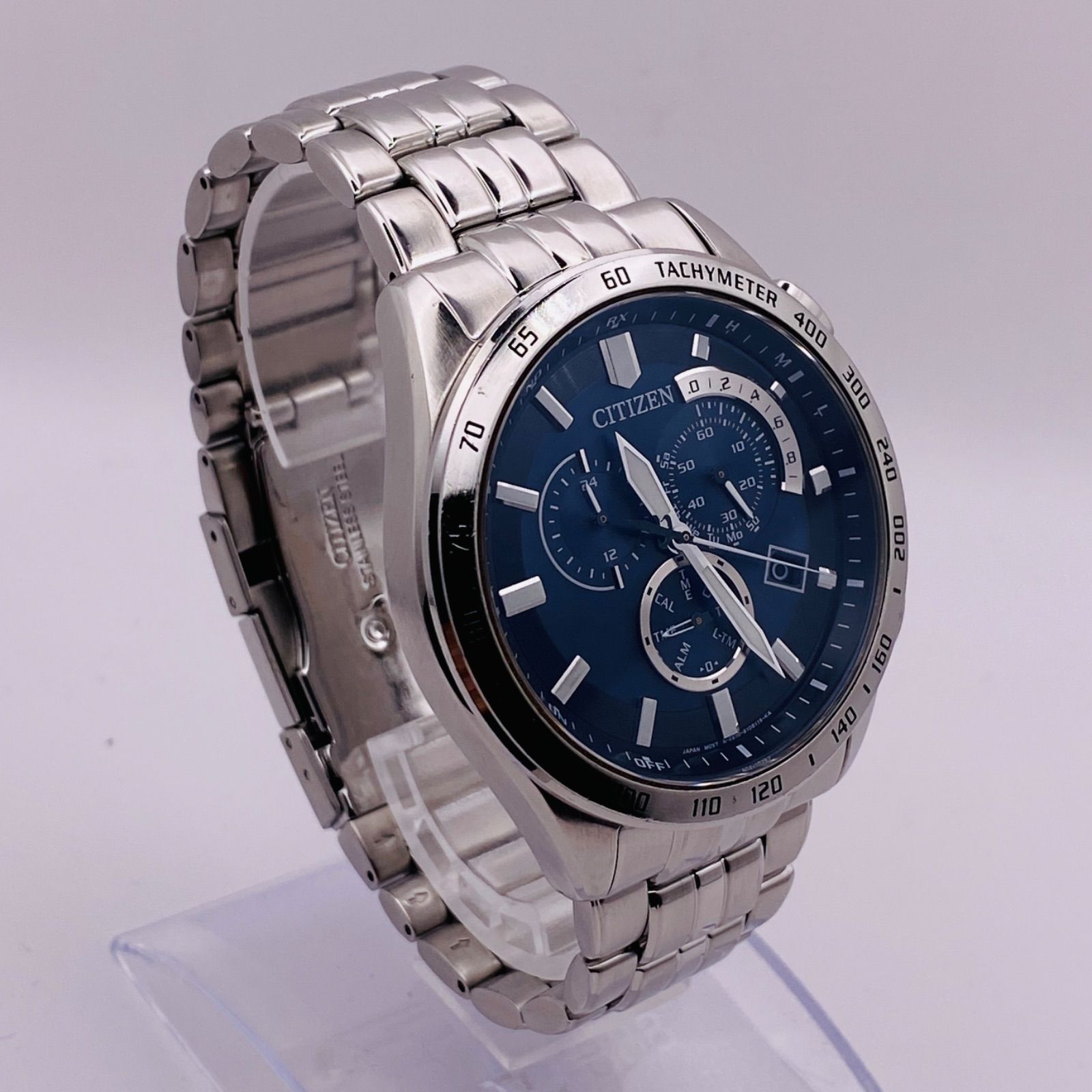 T305）良品 稼動品 CITIZEN シチズン 電波ソーラー ECO-DRIVE ATTESA クロノグラフ AT3000-59L E610- S074321 人気 時計 メンズ ユニセックス - メルカリ