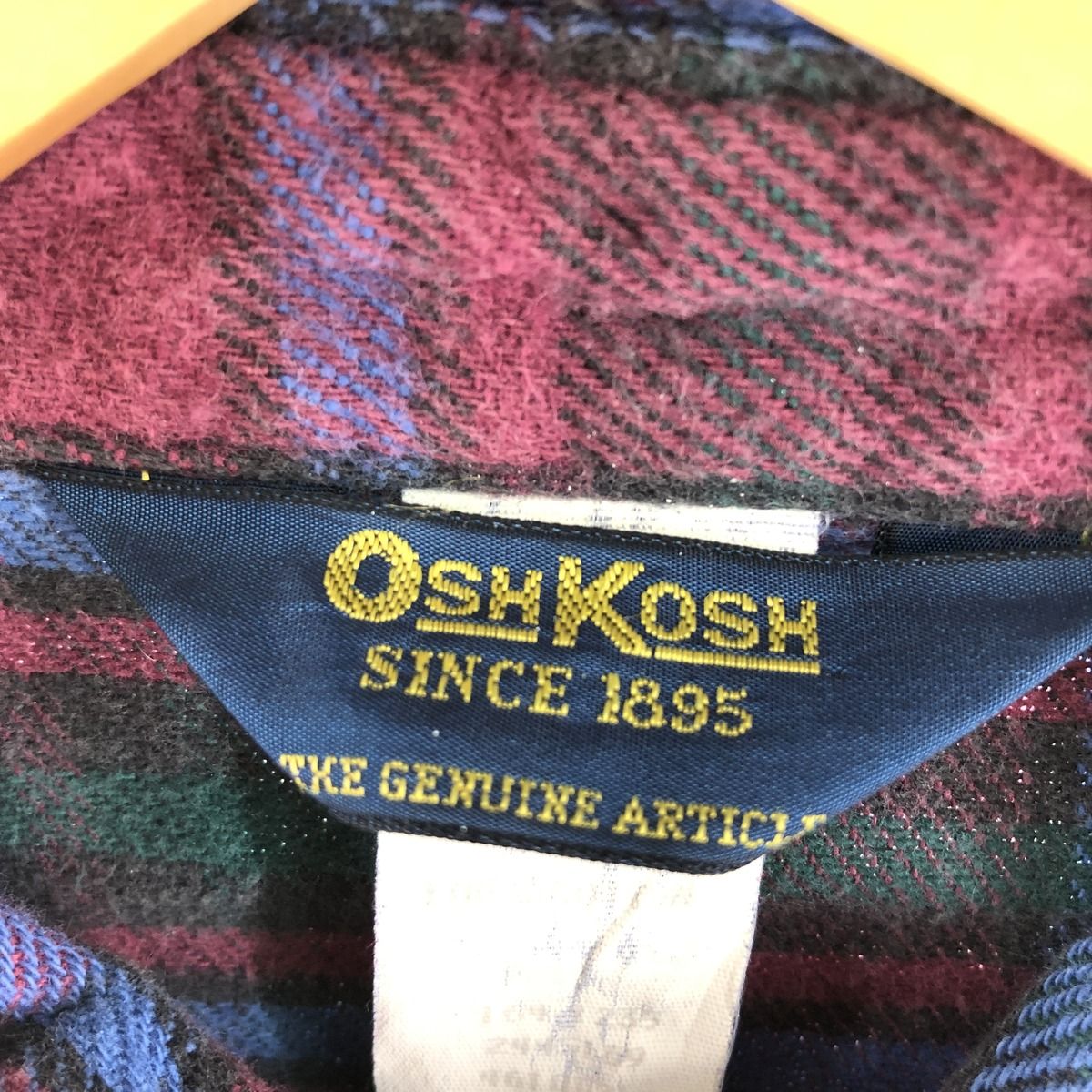 オシュコシュ Osh kosh チェック柄 長袖 ヘビーネルシャツ メンズXL