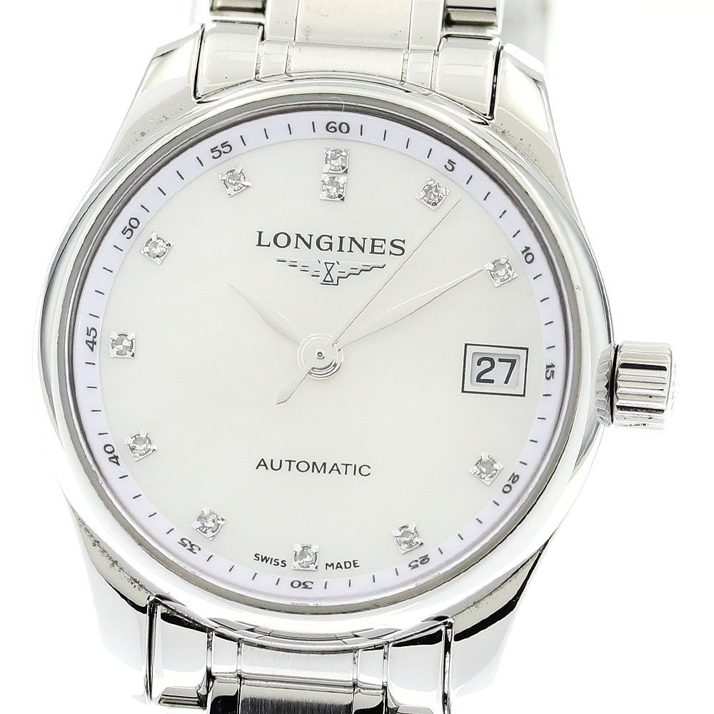 ロンジン LONGINES L2.128.4 マスターコレクション 12Pダイヤ 自動巻き レディース保証書付き_879963