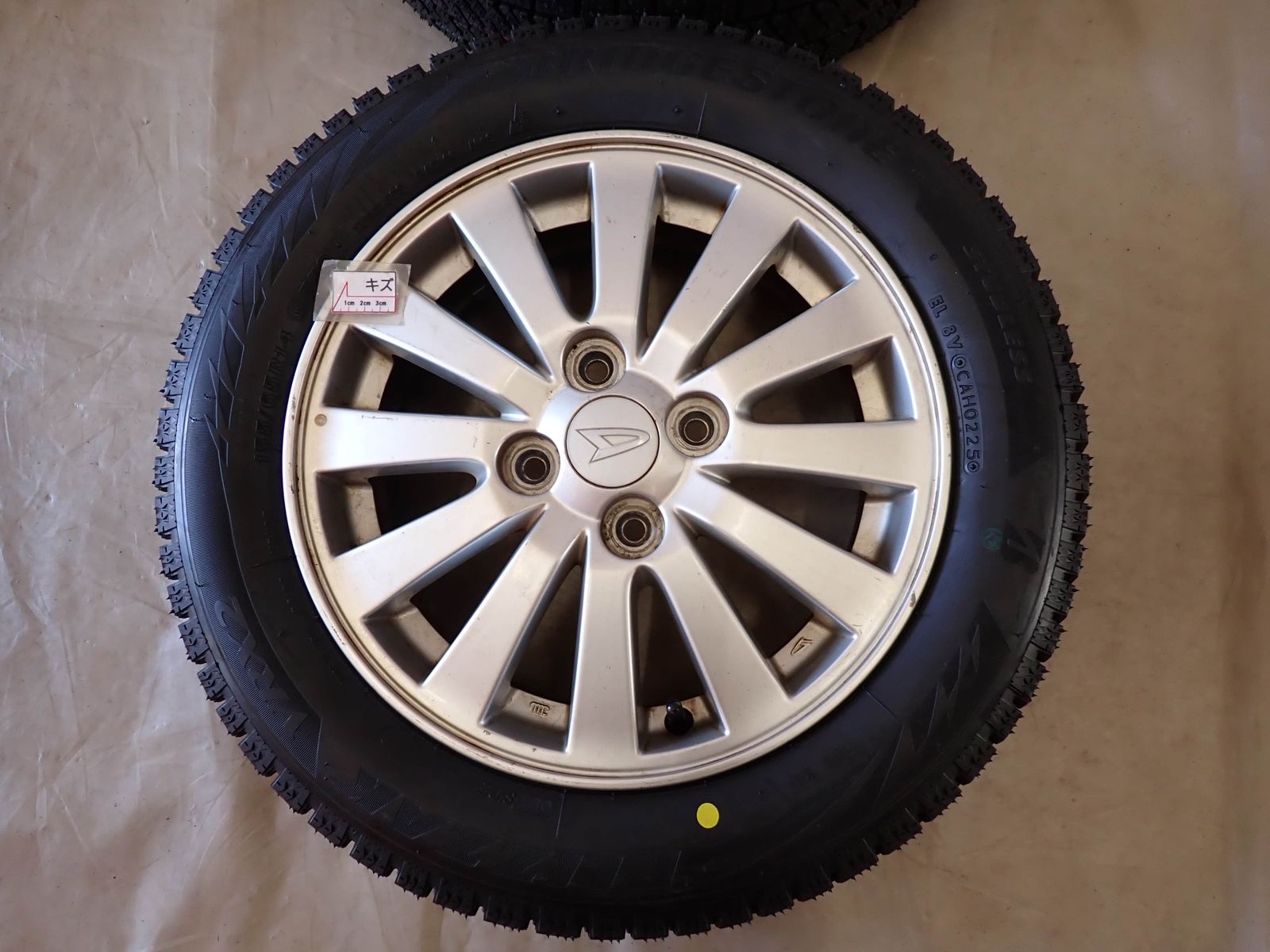 冬 製 4本 会社宛 155 65R14×4.5J 75Q ブリヂストン ブリザック VRX2 ダイハツ 純正 アルミ ウェイク タント NO D6146 FFCRYSTALESIA_COM