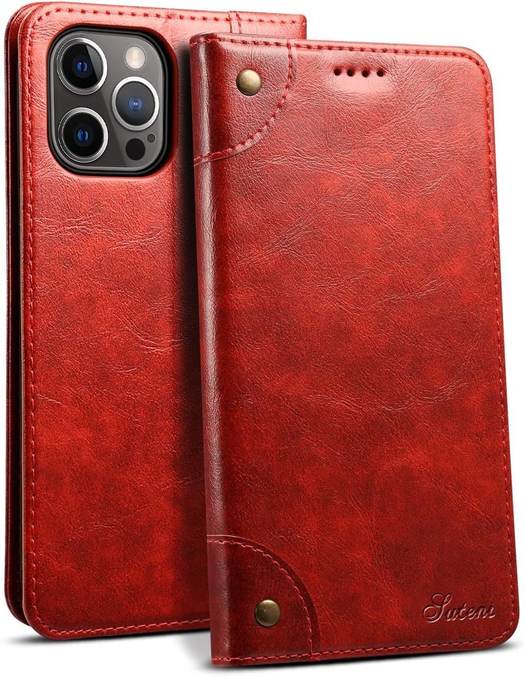 新品 JCGOOD iPhone 15 Pro ケース 手帳型 カード収納 アイフォン 15 Pro カバー 手帳 カード入れ 財布型 スタンド機能 マグネット式 本革 レザー スマホケース 軽量 薄型 防塵 耐衝撃 保護 携帯ケー