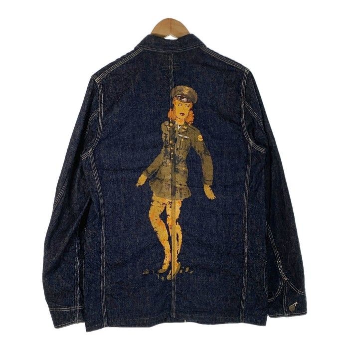 HELLER'S CAFE ヘラーズカフェ 1950's Military Art Denim Coverall