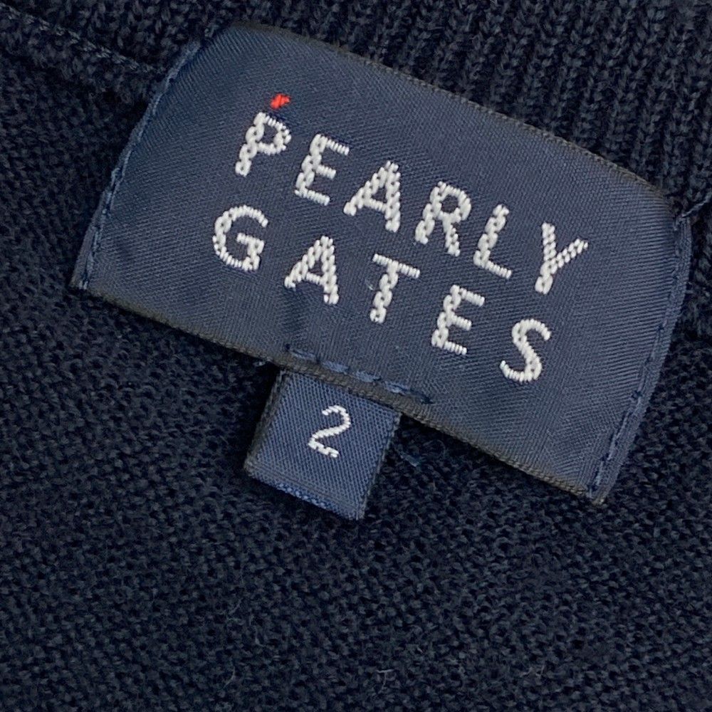 PEARLY GATES ネイビー Vネックベスト （サイズ：5 PEARLY GATES