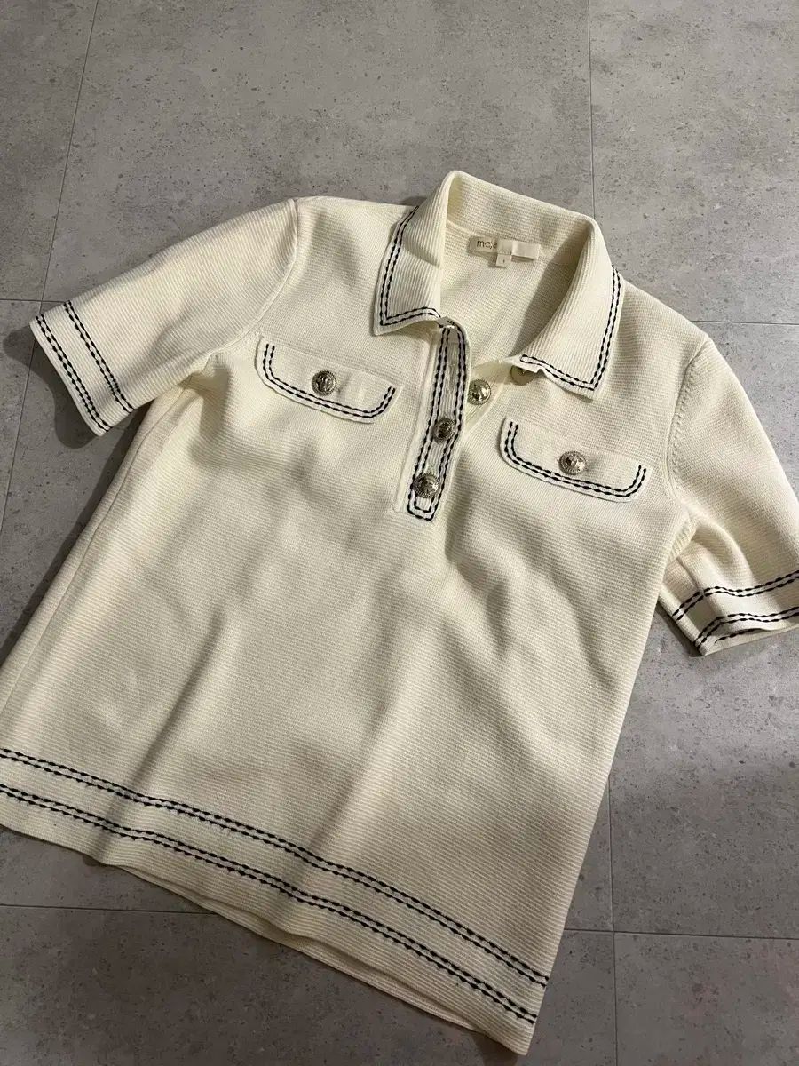 【美品】maje 半袖ニット maje(マージュ) 半袖ニット 半袖ポロシャツ - メルカリ