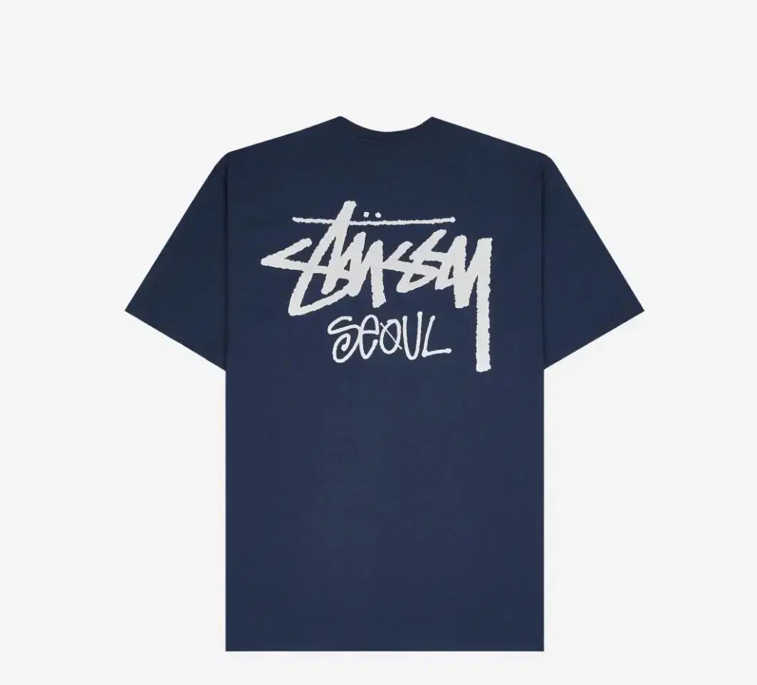IN ファッション Stussy 雷グラフィック Tシャツ ネイビー