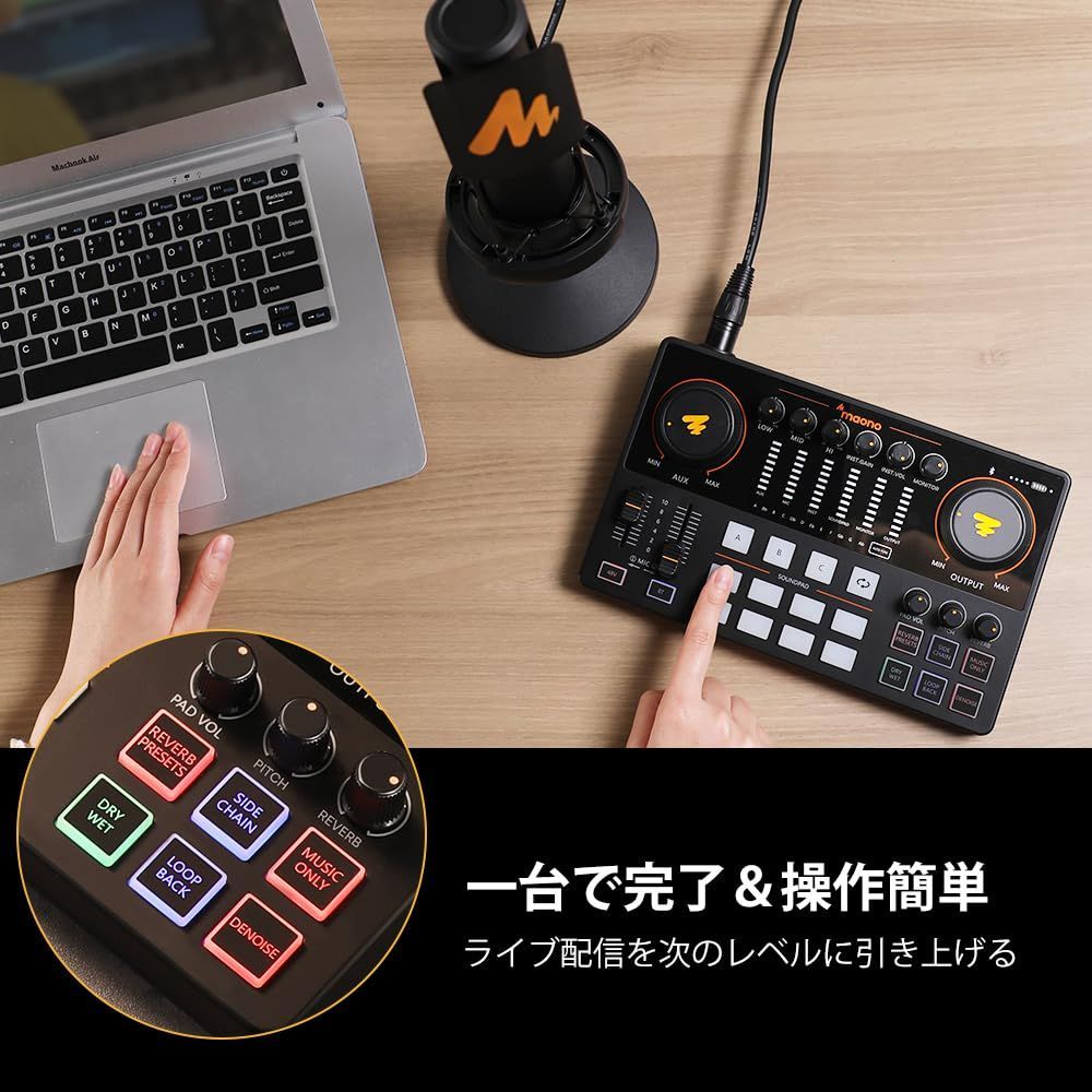 Mixer ポッドキャストステレオミキサー