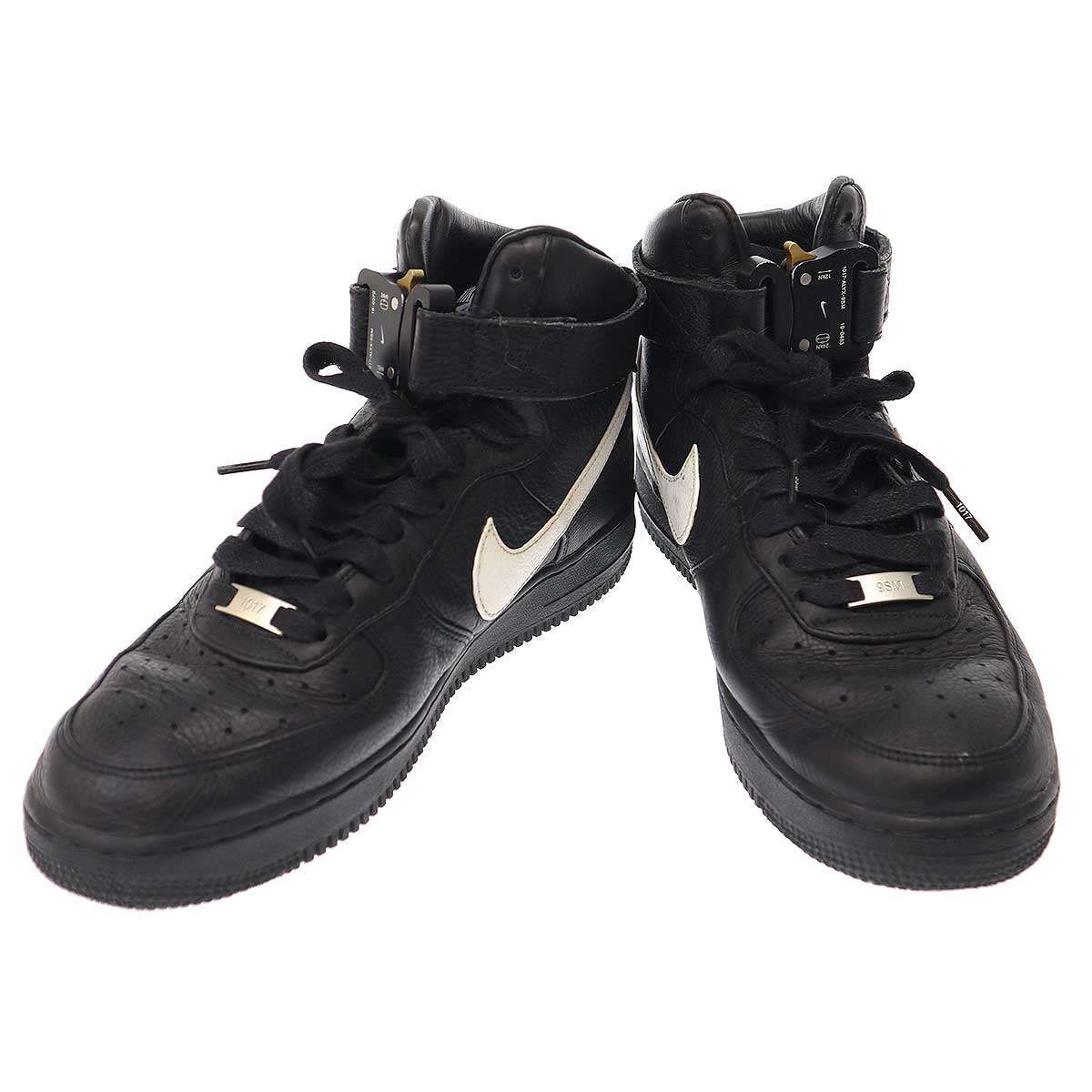 1017 ALYX 9SM×NIKE アリクス×ナイキ 20AW Air Force 1 High バックルハイカットスニーカー CQ4018-002 ブラック 26.5cm