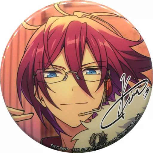 中古】バッジ・ピンズ 七種茨 キャラ毎丸型缶バッジ 「CD あんさんぶる 