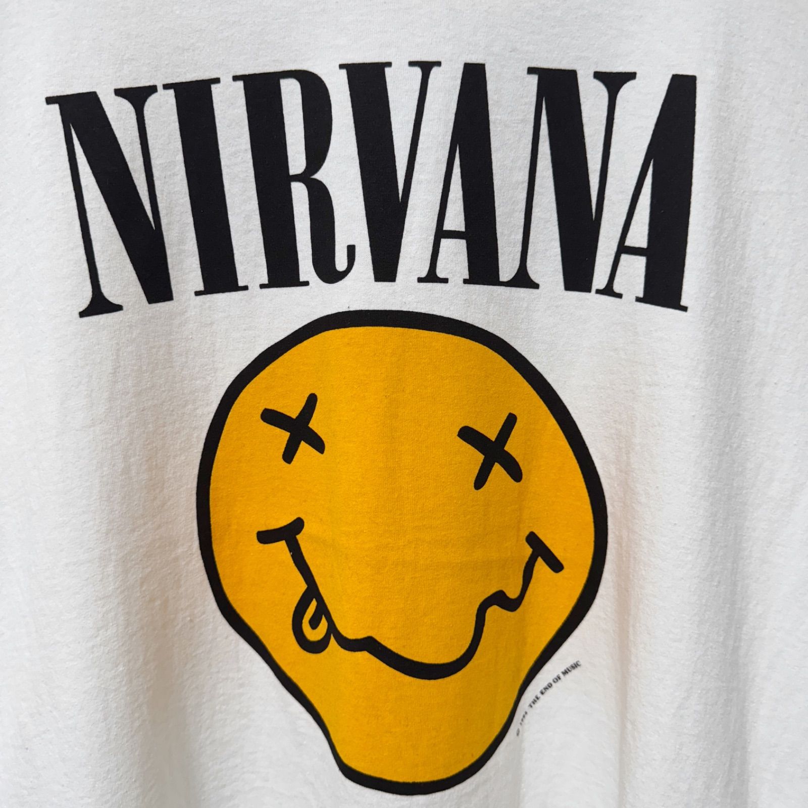 NIRVANA 1992年製 GIANT Tシャツ Lサイズ ニルヴァーナ Tシャツ Lサイズ ホワイト 90s USA製 ジャイアント