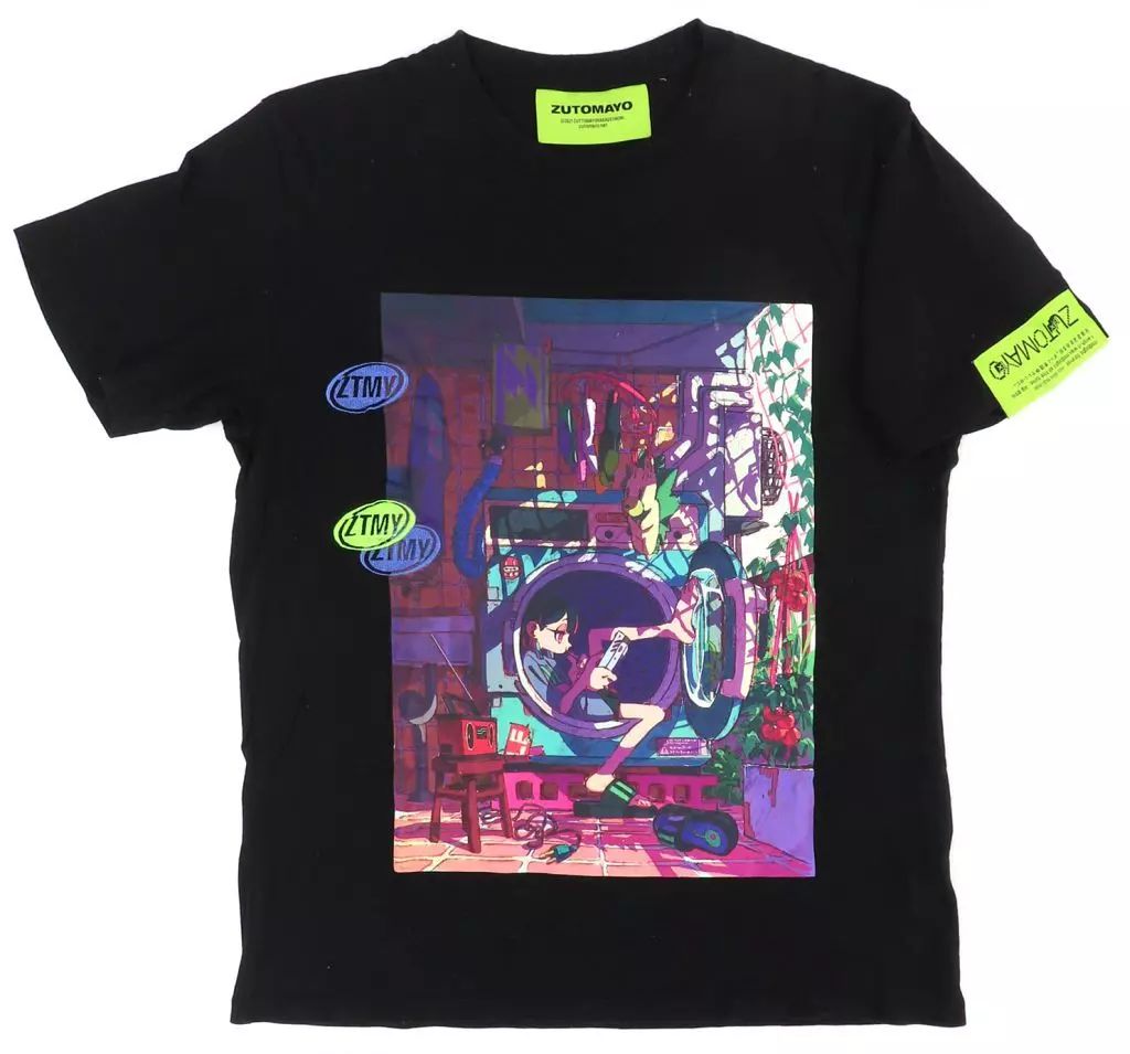 ずっと真夜中でいいのに。 Re：HP TOP TEE トップTシャツ 白 XL 中古】Tシャツ ずっと真夜中でいいのに。 HP TOP TEE ブラック M