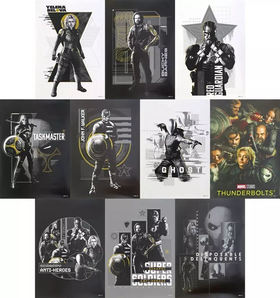 中古】ポスター 全10種セット A2ポスター 「Happyくじ MARVEL