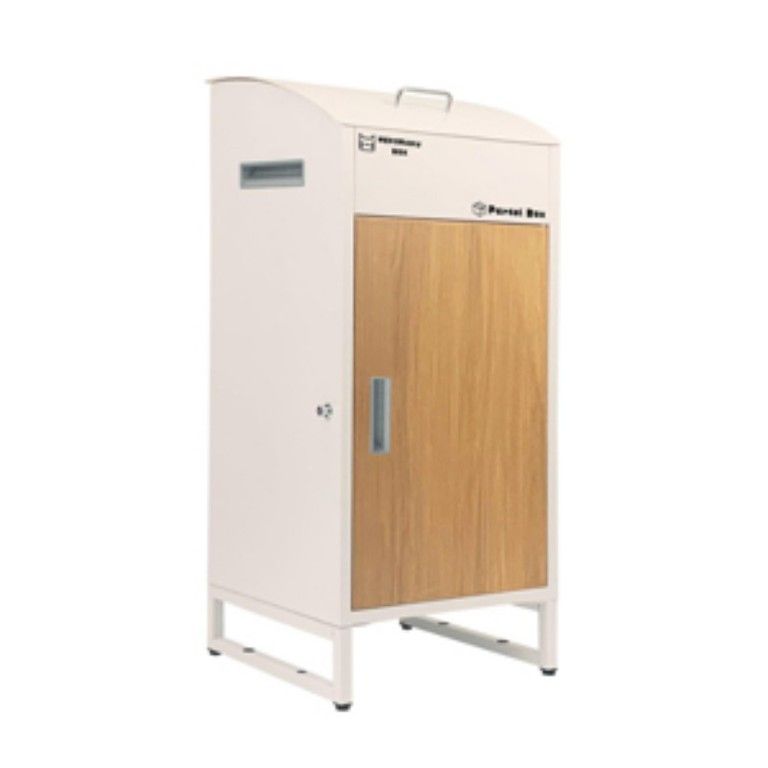 大容量＆防水 宅配ボックス ダイヤル式 大型 置き型 ポスト投函 レターパック対応 戸建て 後付け 盗難防止 2段ダイヤル 一体型 おしゃれ アイボリー＆ナチュラル