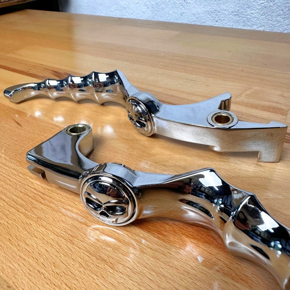 レブル250 500 ブレーキレバー クラッチレバー セット ドクロ スカル 