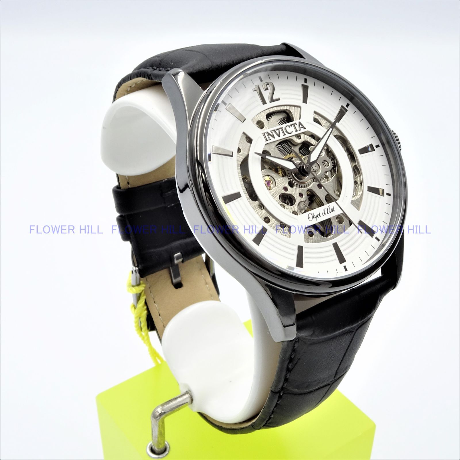 INVICTA 腕時計 自動巻き Objet D Art 22597 レザーFlowerHill