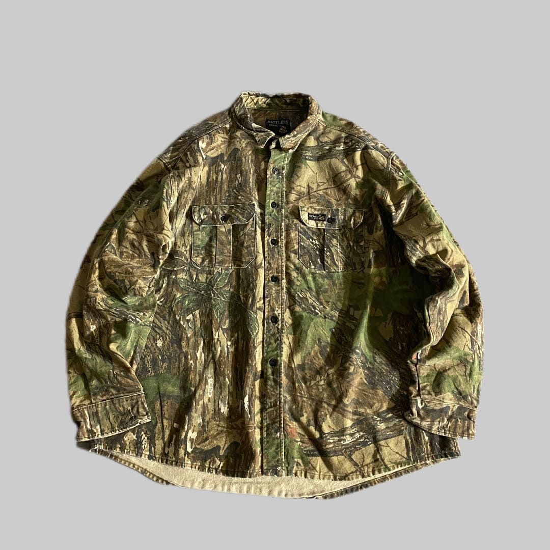 【RATTLERS】90s Real Tree Shirt MADE IN USA