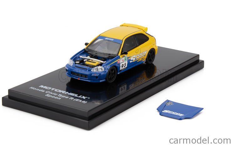モーターヘリックス 1/64 ホンダ シビック タイプR EK9 スプーン 95