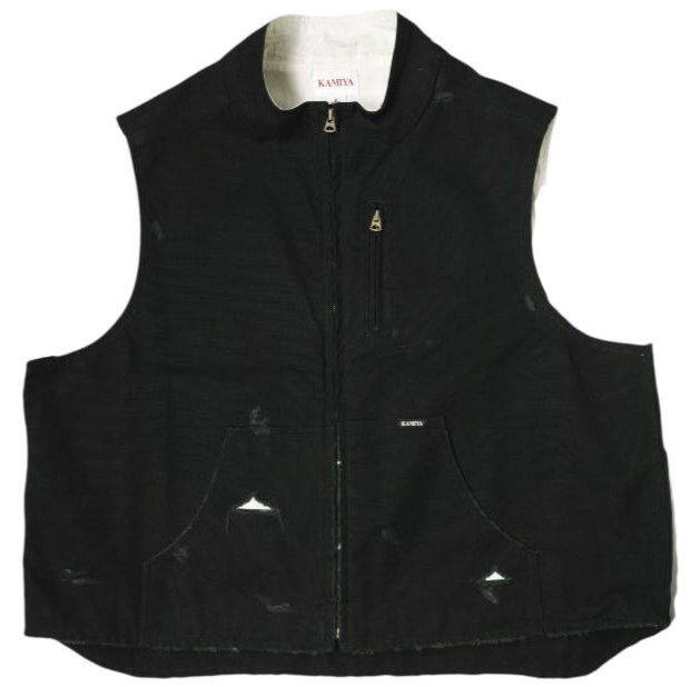 KAMIYA カミヤ 24AW 日本製 BORO Duck Vest ボロダックベスト