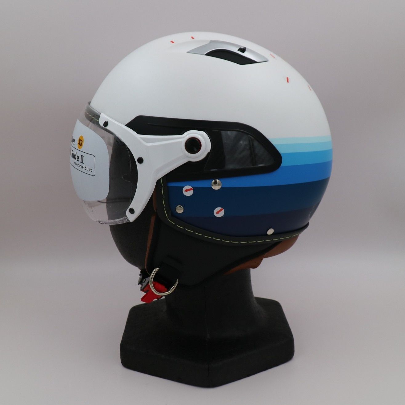 ZEALOT ジルライド2 インナーシールドジェット MATT WHITE/BLUE XS